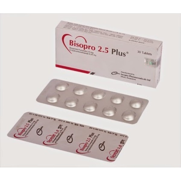 Bisopro 2.5 Plus Tab in Bangladesh,Bisopro 2.5 Plus Tab price , usage of Bisopro 2.5 Plus Tab