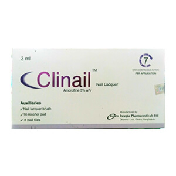 CLINAIL NAIL LAQUER 3ML, Amorolfine HCL, Prescriptions