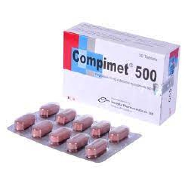 Compimet 500 Tablet, Pioglitazone + Metformin Hydrochloride, Prescriptions