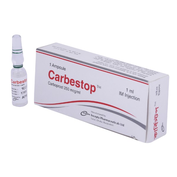 Carbestop Injection 1ml, Carboprost Tromethamine, Prescriptions