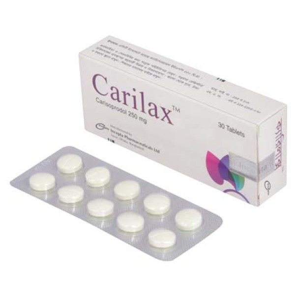 Carilax 250 Tablet, Carisoprodol, Prescriptions