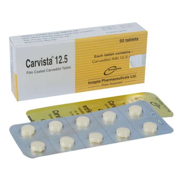 Carvista 12.5 Tab in Bangladesh,Carvista 12.5 Tab price , usage of Carvista 12.5 Tab