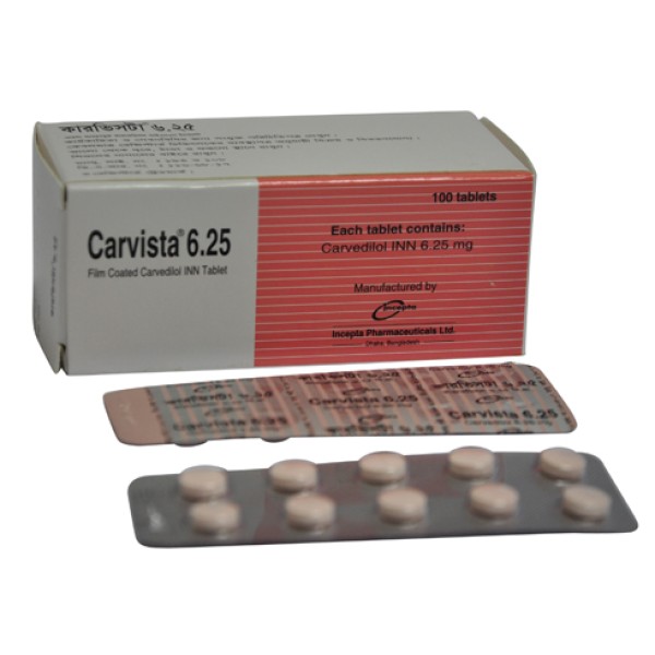 Carvista 6.25 in Bangladesh,Carvista 6.25 price , usage of Carvista 6.25