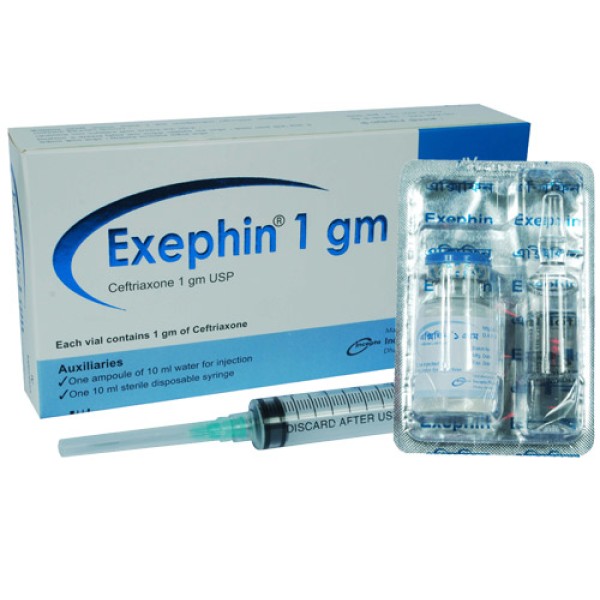 EXEPHIN I.V 1gm Inj. EXEPHIN I.V 1gm Inj.