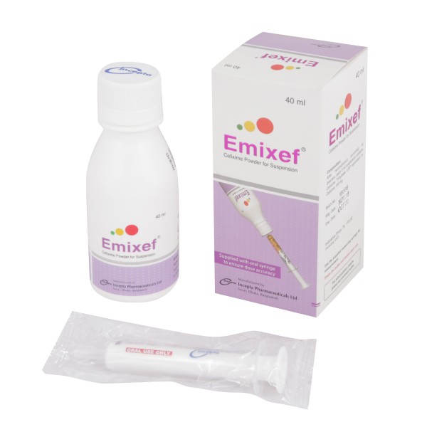 Emixef Dry Suspension 40ml, Cefixime Trihydrate, Prescriptions