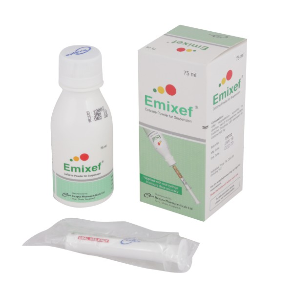Emixef Dry Suspension 75ml, Cefixime Trihydrate, Prescriptions