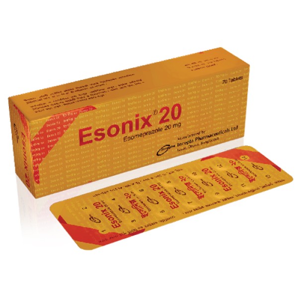 ESONIX 20mg Tab. in Bangladesh,ESONIX 20mg Tab. price , usage of ESONIX 20mg Tab.