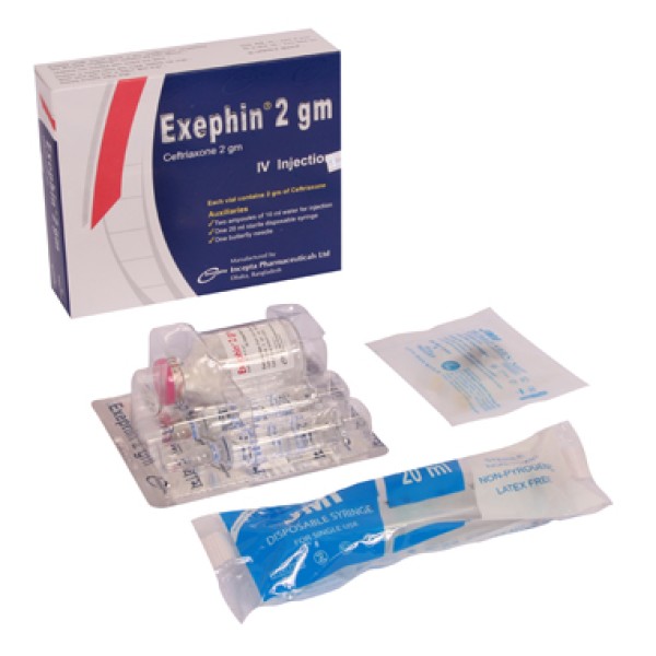 Exephin IV 2g Inj in Bangladesh,Exephin IV 2g Inj price , usage of Exephin IV 2g Inj