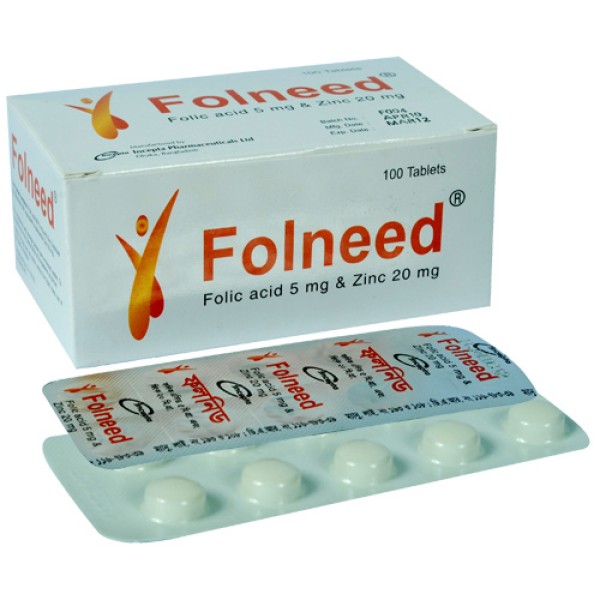 FOLNEED 5mg Tab. in Bangladesh,FOLNEED 5mg Tab. price , usage of FOLNEED 5mg Tab.