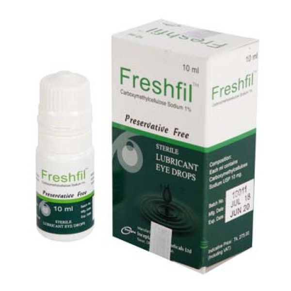 Freshfil Eye Drops, Carboxymethylcellulose Sodium, Prescriptions