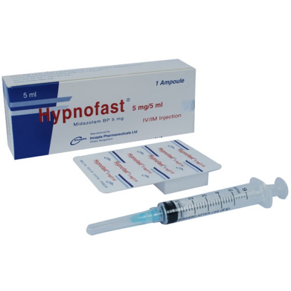Hypnofast IV/IM 5mg Inj in Bangladesh,Hypnofast IV/IM 5mg Inj price , usage of Hypnofast IV/IM 5mg Inj