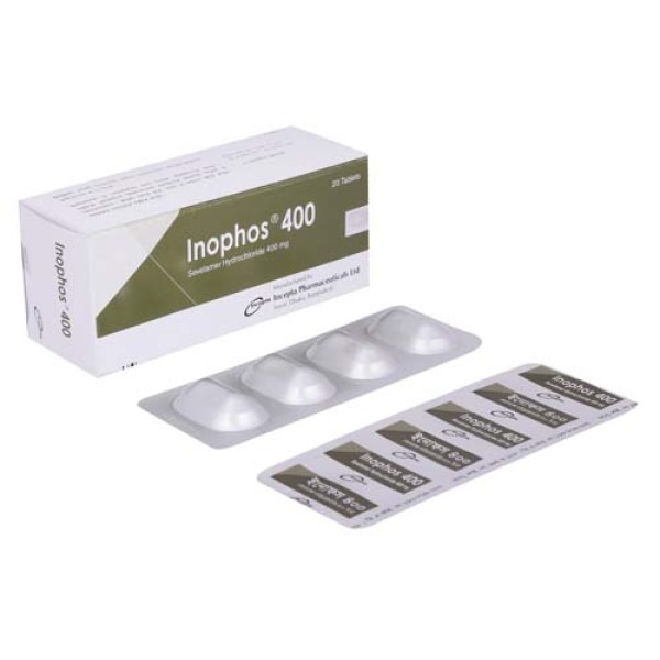 Inophos 400 Tablet, Sevelamer Hydrochloride, Prescriptions