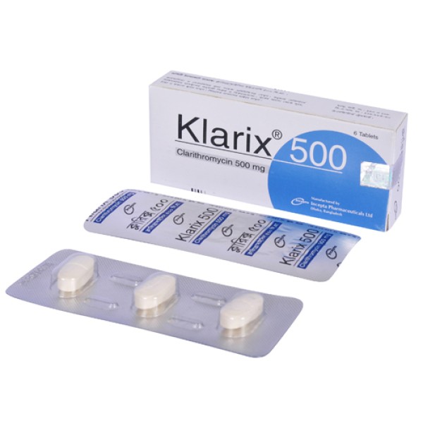 Klarix 500 Tab in Bangladesh,Klarix 500 Tab price , usage of Klarix 500 Tab