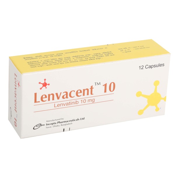 Lenvacent 10 Capsule, lenvatinib Mesylate, Prescriptions