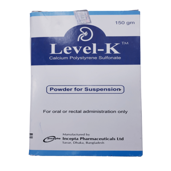 Level-K Powder for Suspension, Calcium Polystyrene, Prescriptions