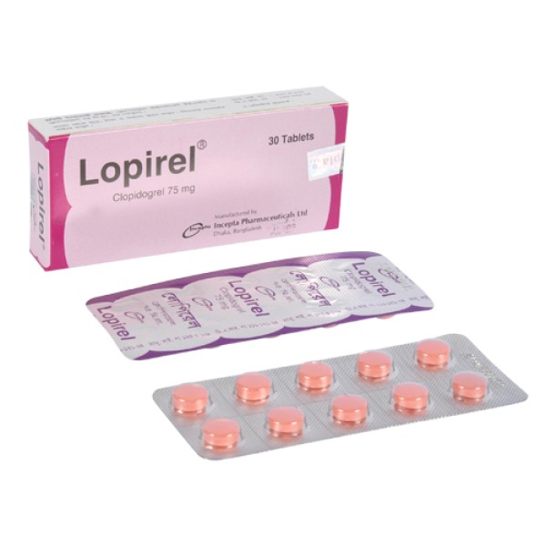 Lopirel 75 Tab in Bangladesh,Lopirel 75 Tab price , usage of Lopirel 75 Tab