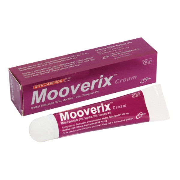 Mooverix Cream 20gm, Methyl Salicylate +Menthol USP + Camphor, Prescriptions