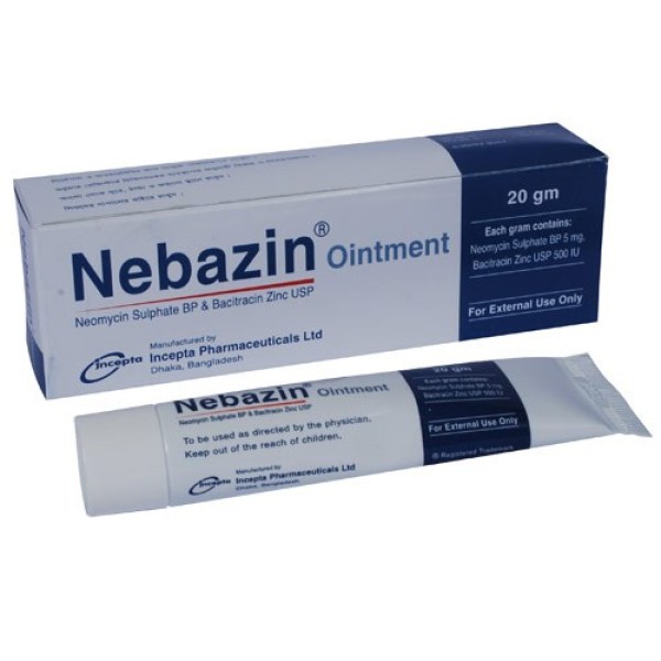 Nebazine Ointment, Neomycin Sulphate+Bacitracin Zinc, Prescriptions