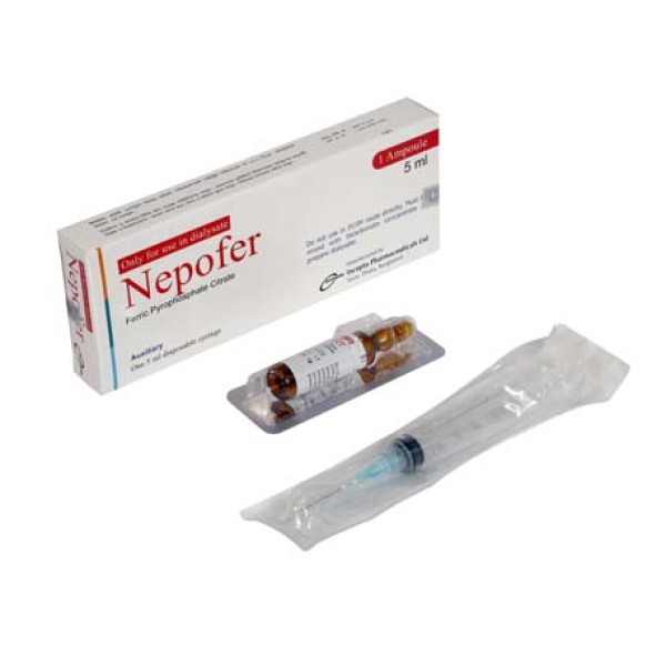 Nepofer Injection 5ml, Ferric Pyrophosphate Citrate, Prescriptions