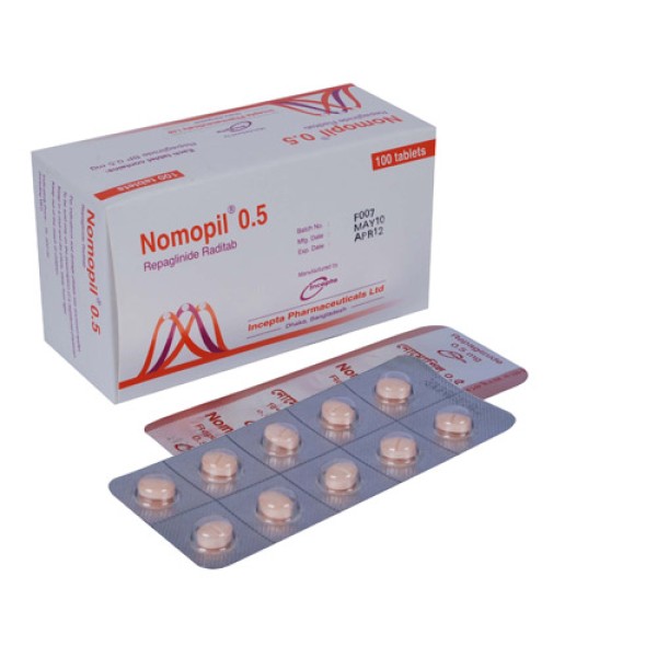 Nomopil 0.5 Tablet, Repaglinide, Prescriptions