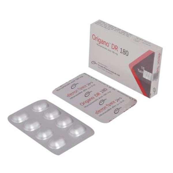 Origano DR 180 Tablet, Mycophenolate Sodium,