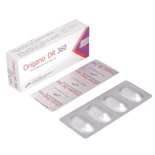 Origano DR 360 Tablet, Mycophenolate Sodium, Prescriptions