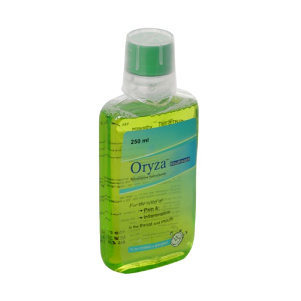 Oryza Mouthwash  250ml, Benzydamine Hydrochloride,