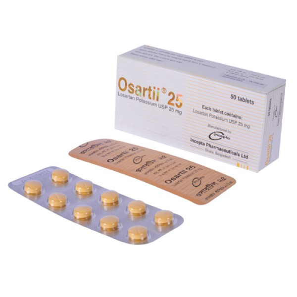 Osartil 25 Tab in Bangladesh,Osartil 25 Tab price , usage of Osartil 25 Tab