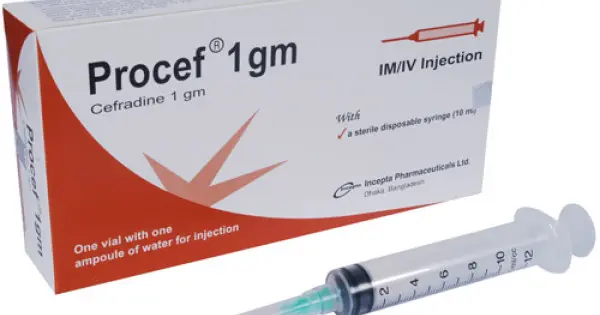 Proinfark Inj Procef 1g Inj IM/IV - Cephradine