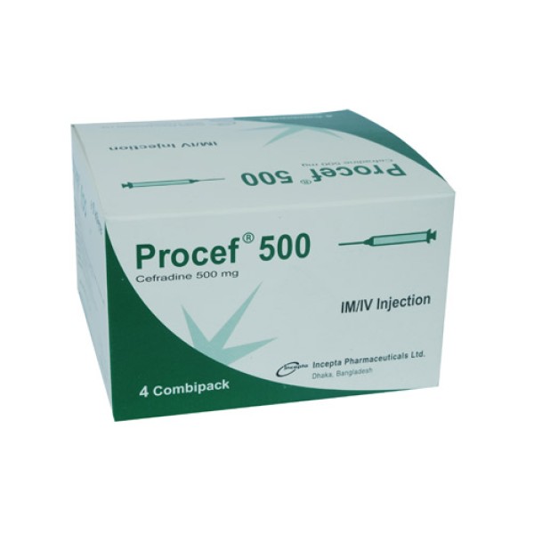 Procef 500 mg Inj.