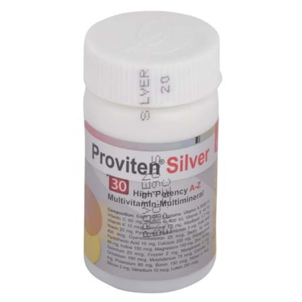 Proviten Silver Tablet 30s, Multivitamin & Multimineral A-Z, All Medicine