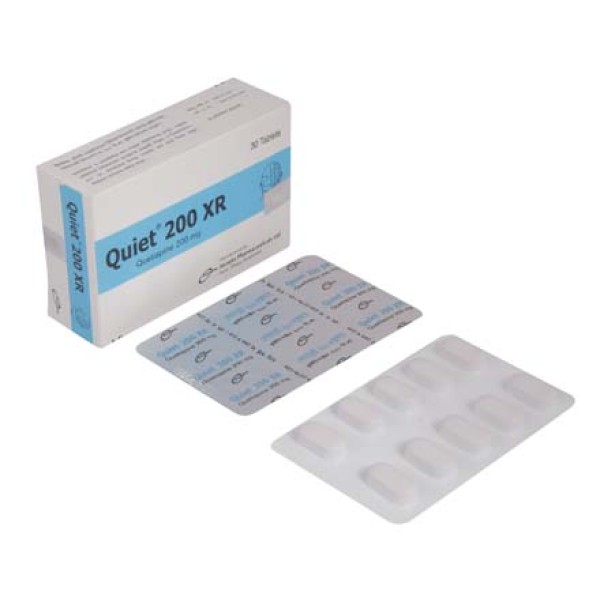 Quiet 200 XR Tablet, Quetiapine Fumarate USP, All Medicine