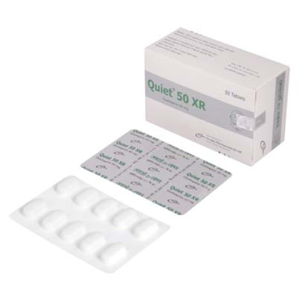 Quiet 50 XR Tablet, Quetiapine Fumarate, All Medicine