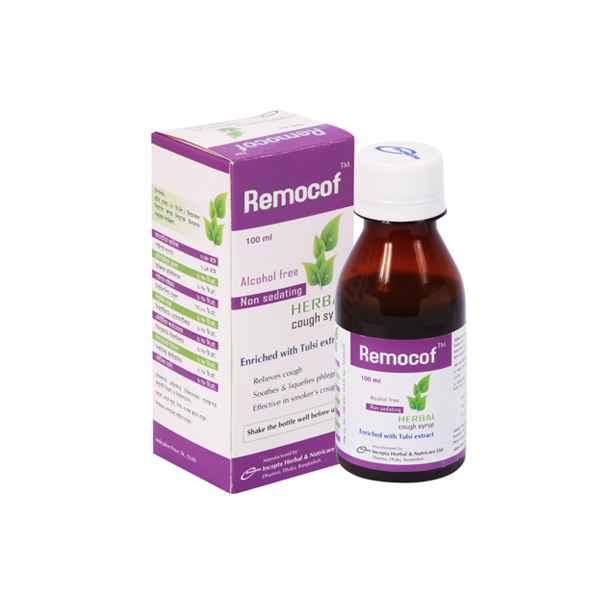 Remocof Syrup 100ml, Herbal Cough Syrup, All Medicine