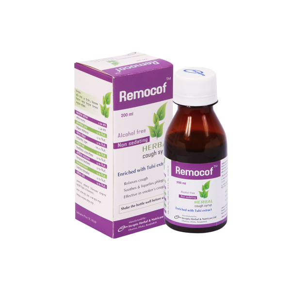 Remocof Syrup 200ml, Herbal Cough Syrup, All Medicine