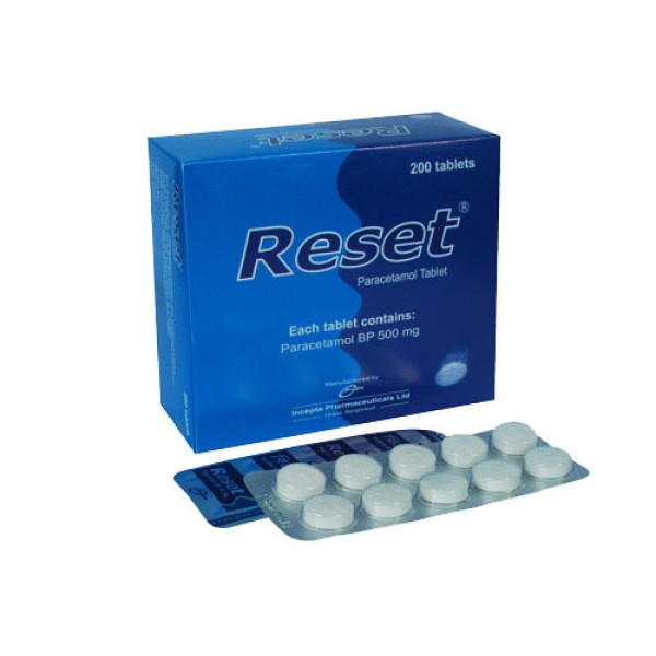 Reset 500 mg Tablet, Paracetamol, All Medicine