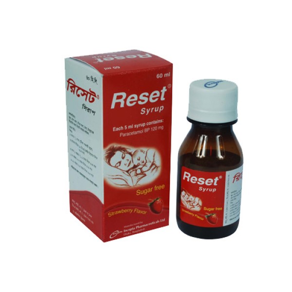 Reset Syrup 60ml, Paracetamol,