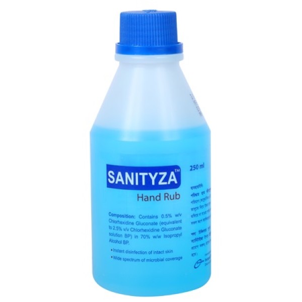 Sanityza Hand Rub  250ml, Chlorhexidine Gluconate, All Medicine