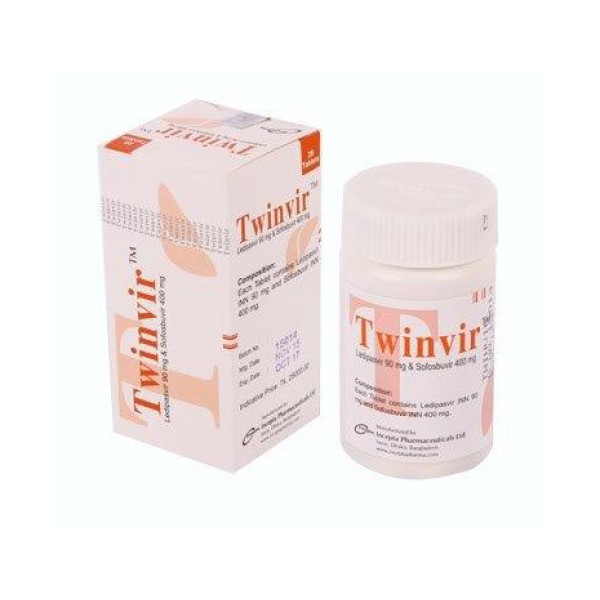 Twinvir Tablet 28s, Ledipasvir & Sofosbuvir, All Medicine