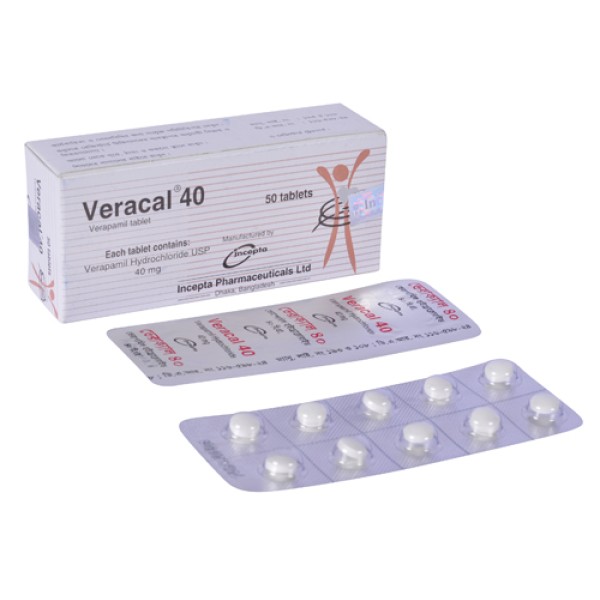 Veracal 40 Tab in Bangladesh,Veracal 40 Tab price , usage of Veracal 40 Tab