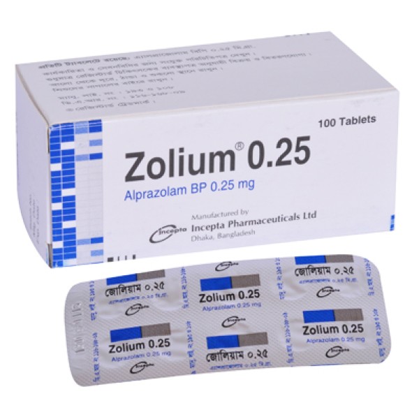 Zolium 0.25 Tab in Bangladesh,Zolium 0.25 Tab price , usage of Zolium 0.25 Tab