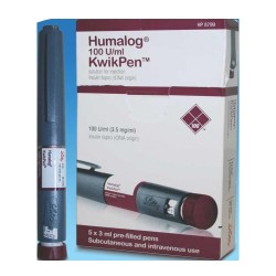 Humalog Kwikpen 100u/ml, 3 ml Pre-filled pens Humalog Kwikpen 100u/ml, 3 ml Pre-filled pens