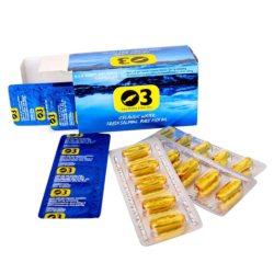 O3 Salmon Fish Oil Soft Gel Capsule 1 Gm, 1 Strip O3 Salmon Fish Oil Soft Gel Capsule 1 Gm, 1 Strip