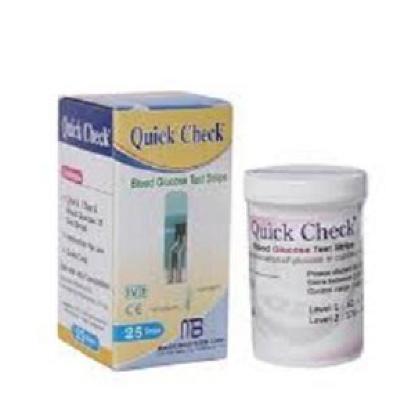 Quick Check 25 Strips, DSS-10, Blood Glucose Monitors & Strips