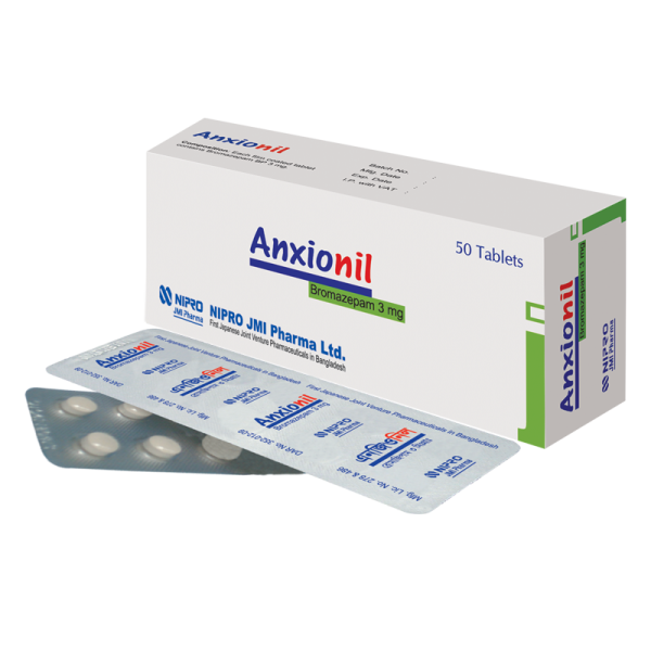 Anxionil 3 mg Tablet, 1 strip in Bangladesh,Anxionil 3 mg Tablet, 1 strip price,usage of Anxionil 3 mg Tablet, 1 strip