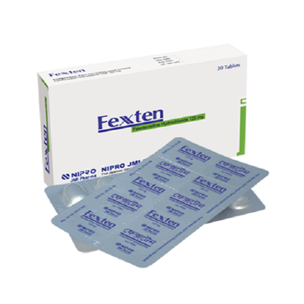 Fexten 120 mg Tablet, 1 strip Fexten 120 mg Tablet, 1 strip