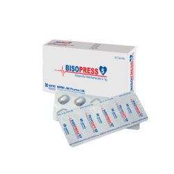 Bisopress 5 mg Tablet, 1 Strip