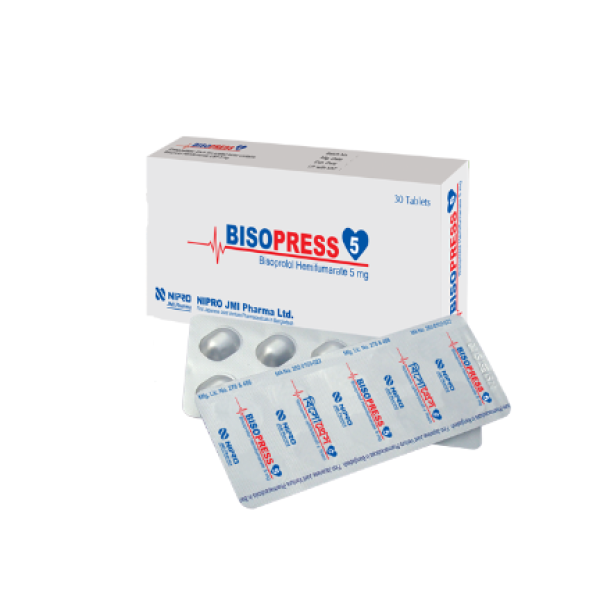 Bisopress 5 mg Tablet, 1 Strip Bisopress 5 mg Tablet, 1 Strip