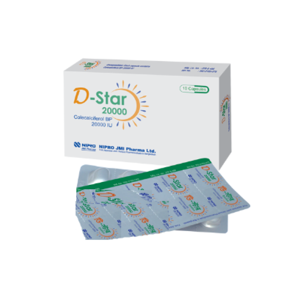 D-Star 20000 IU Capsule, 1 Box