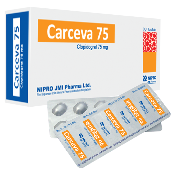 Carceva 75 mg Tablet, 1 Strip Carceva 75 mg Tablet, 1 Strip